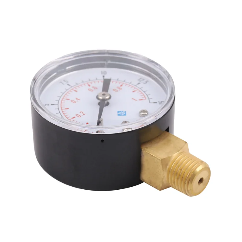 AC88-3X 0-1Bar 50Mm Water Pressure Gauge Meter 1/4 Inch NPT Thread Manometer TS-50-15Psi