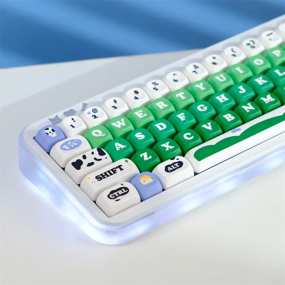 

KBCaps 129 Key PBT Material Milk Ranch MOA Profile Dye Sublimation Keycap Set For MX Switch Gaming Mechanical Keyboard GK96