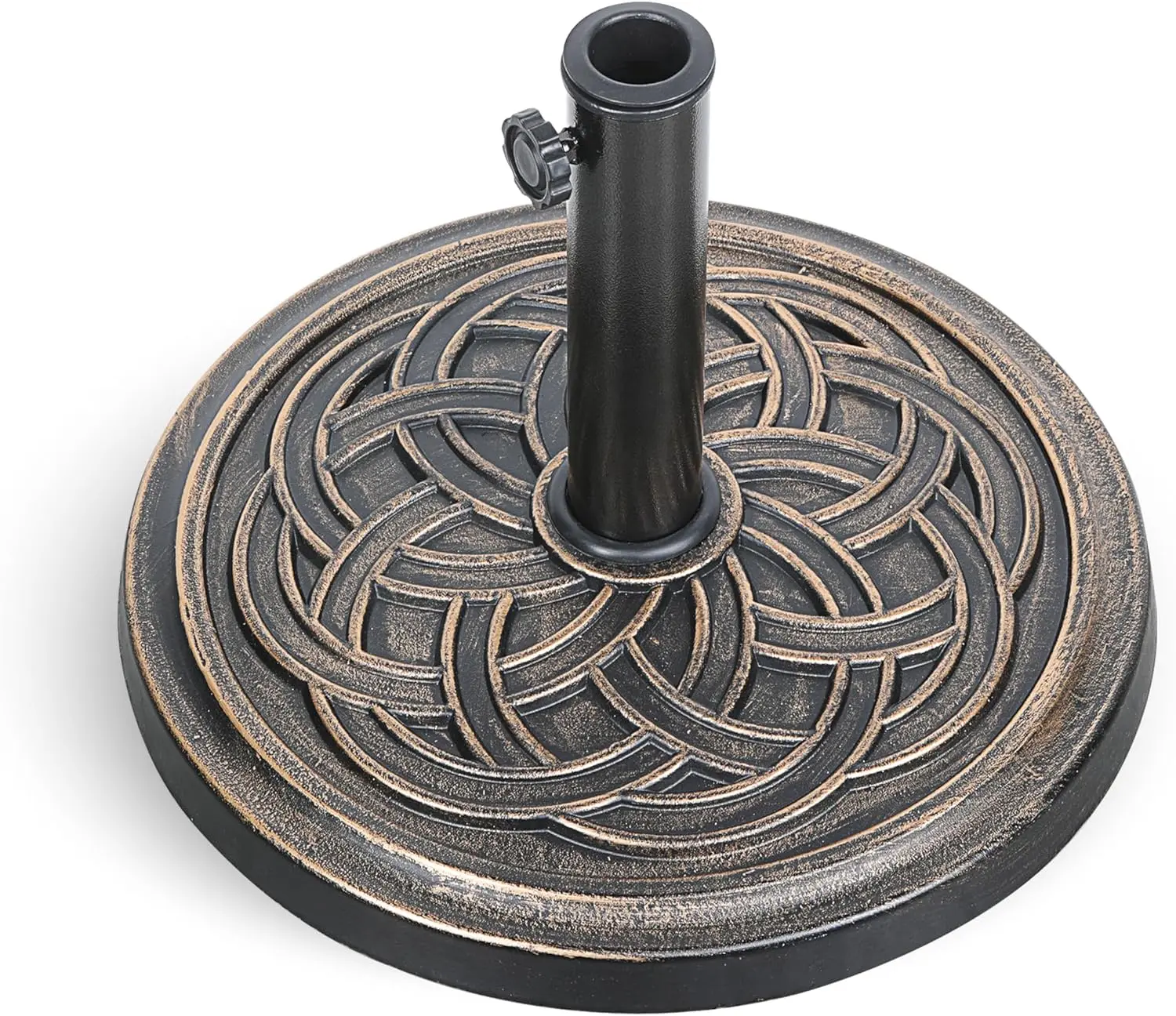 

Усиленное основание для зонта, 24,2 фунта, круглое, 17,72 дюйма, для патио, газона и сада, цвет бронза