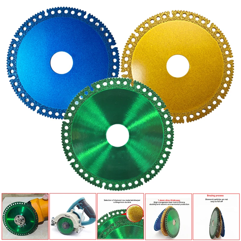 

Многофункциональный композитный алмазный пильный диск 100 мм для стекла, плитки, камня, металла, для угловой шлифовальной машины, промышленный отрезной диск