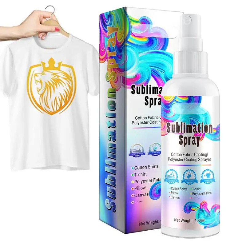 100ML  Sublimation Coating Spray  All Fabric Quick-drying Spray Universal Anti Fade for Canvas Handbags Towels DIY Accessories