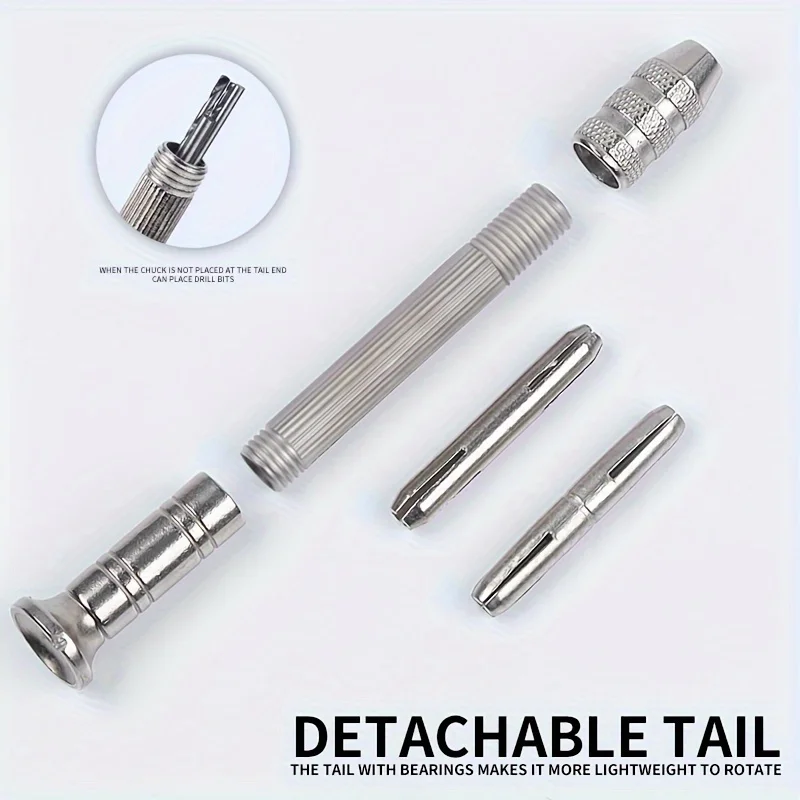 Precision Mini Hand Drill Set - Multi-Function Pin Vise for Resin Beads Jewelry & Model Making