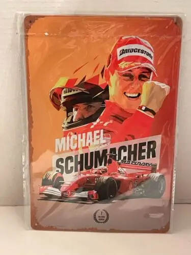 1e,Racing Michael Schumacher World ; Metal Tin Sign Decor