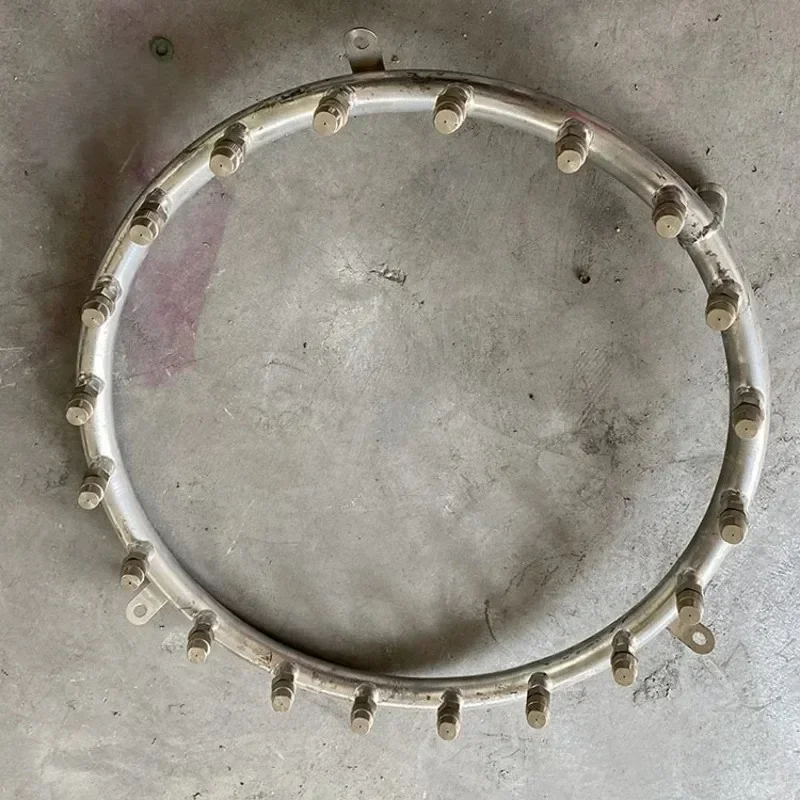 stainless steel fog cannon spray ring low pressure fog mist ring for cooling system and misting system