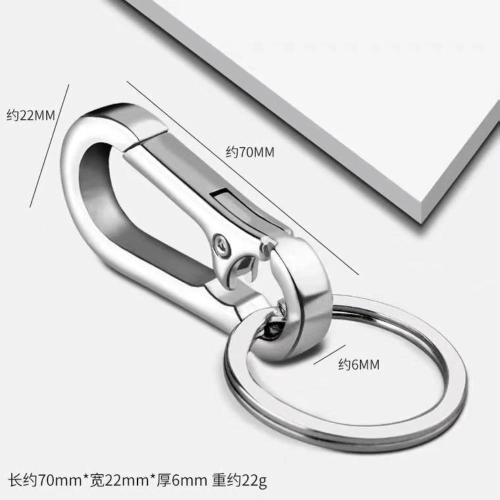 1PC Metal Carabiner Shape Key Ring Carabiner Clip Keychain Keyring Key Holder Clips Hook Holder Organizer for Car Keys Finder