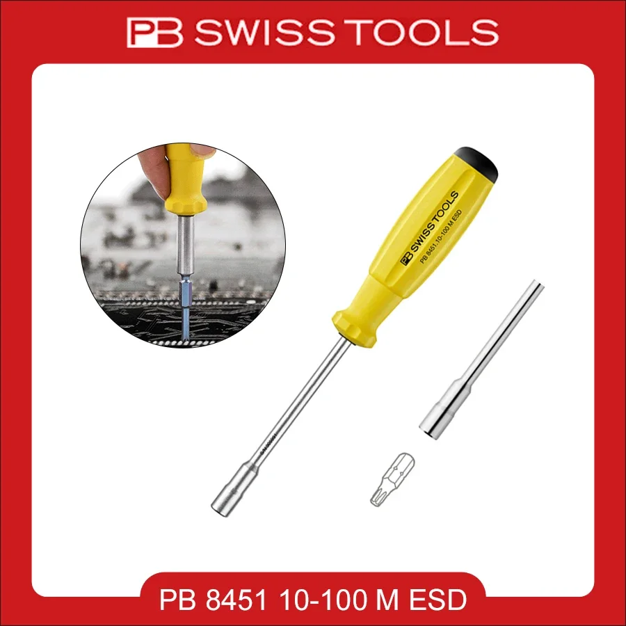 

PB 8451 10-100 M ESD SWISS TOOLS Swiss Grip Screwdriver Handle with Magnet ESD 205mm tools set