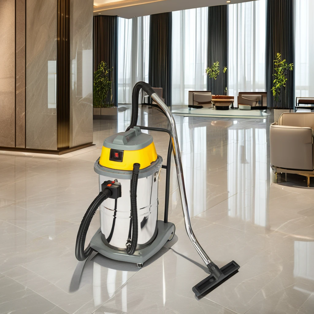 

Новый промышленный пылесос 60 л с низким уровнем шума, для сухой и влажной уборки, для дома, ресторанов, отелей - основной компонент - электродвигатель