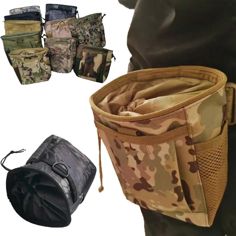 

Tactical Dump Drop Pouch Magazine Pouch Molle Hunting Airsoft Gun Accessories Sundries Pouch Protable Molle Recovery Ammo Bag