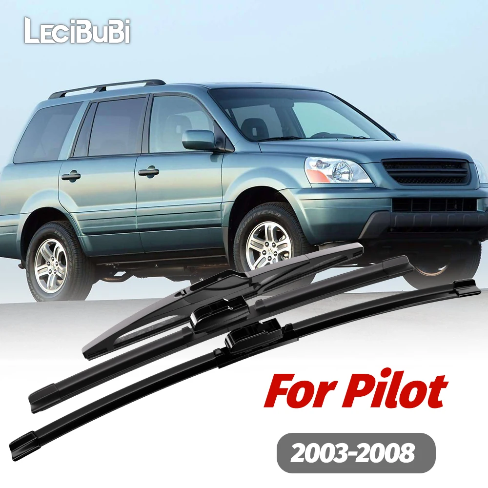 

1set Front & Rear Windshield Wiper Blades Windscreen Wipers For Honda Pilot 2003-2008 2004 2005 2006 2007 Accessories