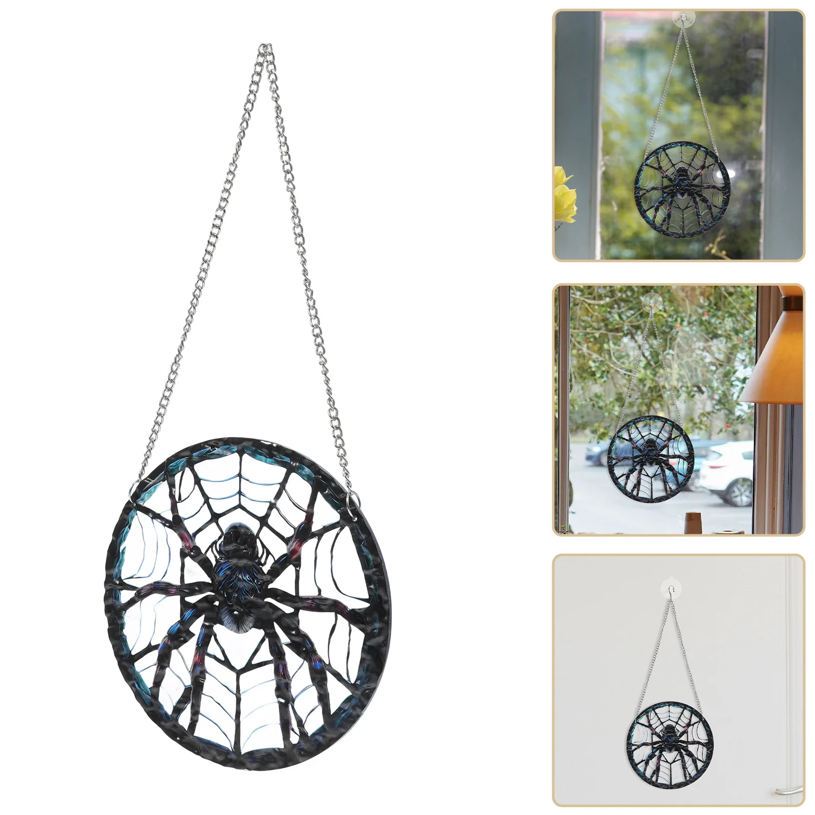 

1pc Sun Catcher Hanging Decor Stained Acrylic Window Balcony Ornament Vibrant Colorful Design For Home Office Wedding Party