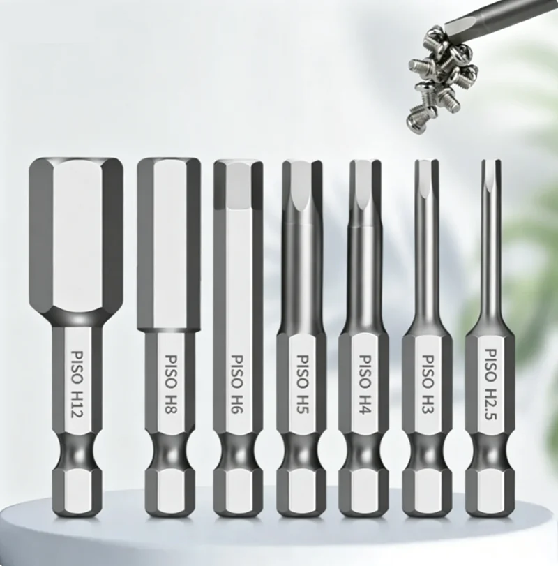 50-150mm Long Magnetic Solid Hexagonal Shank Electric Drill Bit Electric Screwdriver Head Wrench Tool Head T3-T40