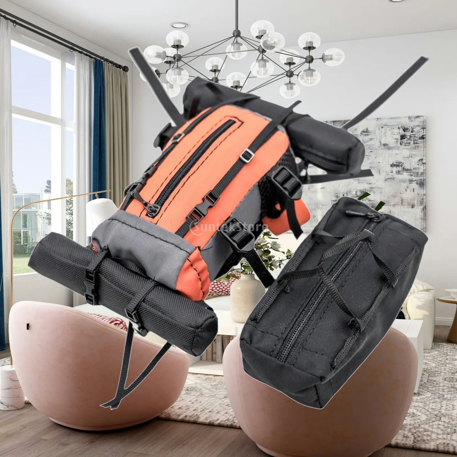 

RC Car Mini Suitcase Accessory Set PU Material RC Crawler 1 10 Decoration for Outdoor Display