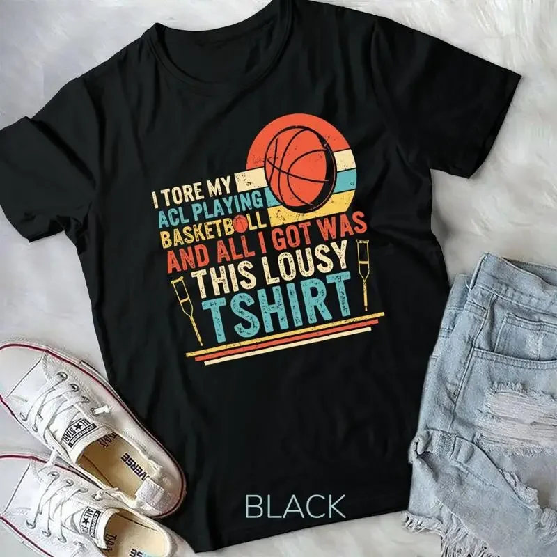 I Tore My ACL Playing Basketball Surgery Disability Gift Unisex T shirt