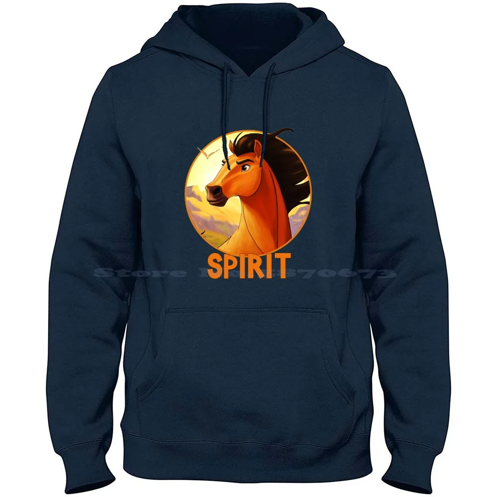 Spirit Stallion Of The Cimarron 100% Cotton Hoodie Spirit Stallion Of The Cimarron Horses Equine Spirit Horse