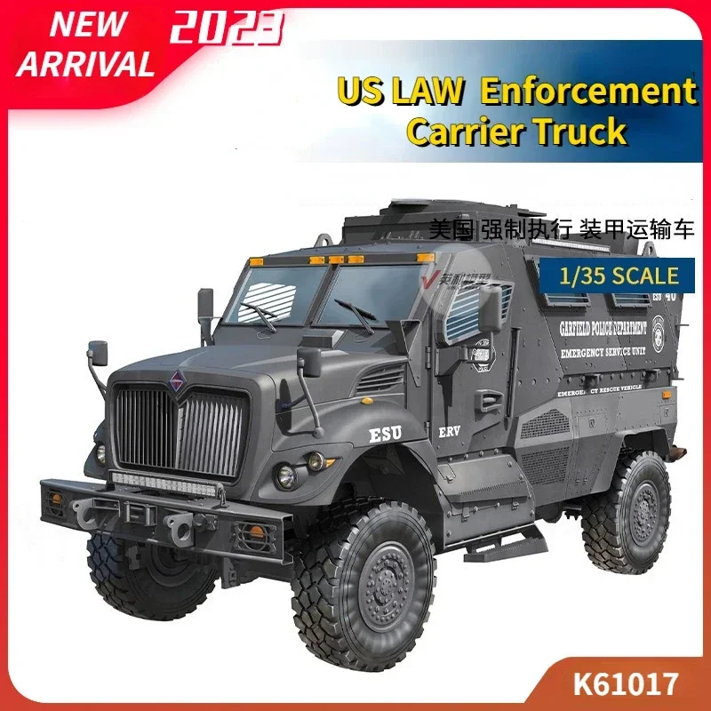 

KINETIC K61017 Assembly Model 1/35 Scale US LAW Enforcement Carrier Vehicle Model Kits for Military Model Hobby Collection DIY