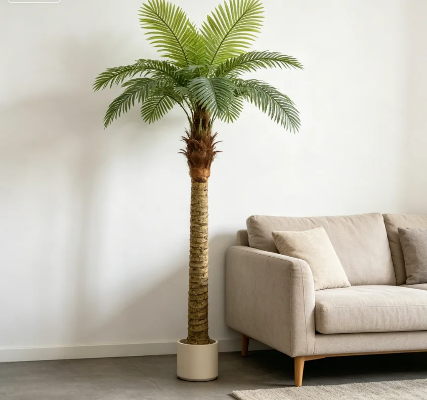 

1.5m Fake Pine Palm Tree Realistic Artificial Coconut Palm Potted Plant For Home Outdoor Decoration