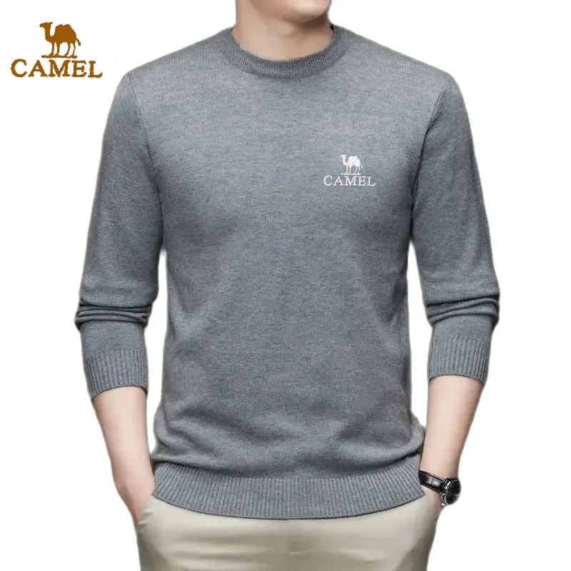 

Spring and Autumn Men's Embroidery Thin Knitted Long Sleeve Sweater New Luxury Fashion Business Leisure Multi Functional Top