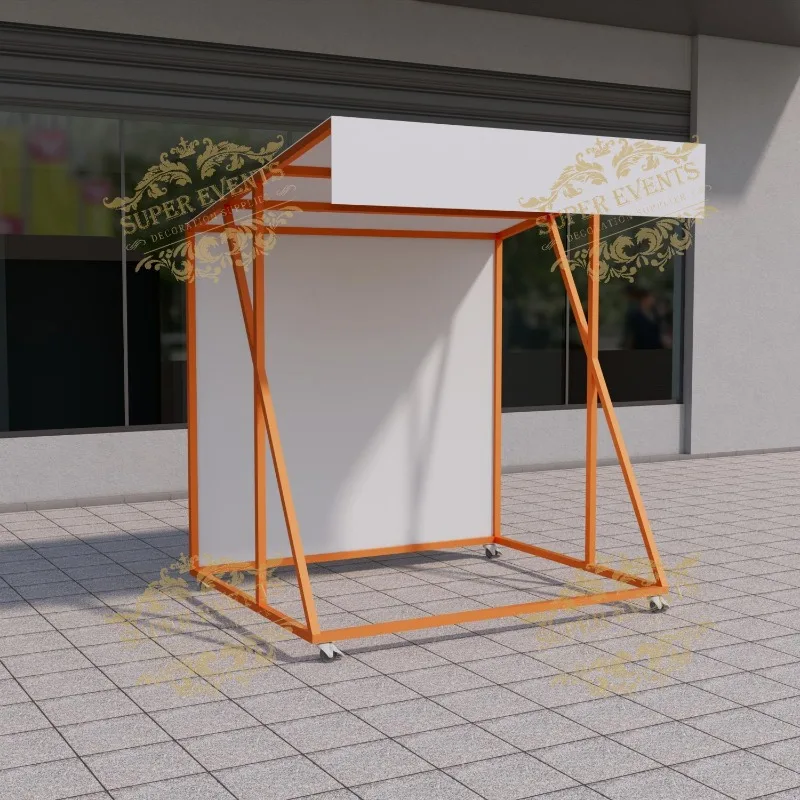 Metal Durable Promotional Counter Table Display Booth Trade Show Pavilion Custom Color Logo Mobile Promotional Tent