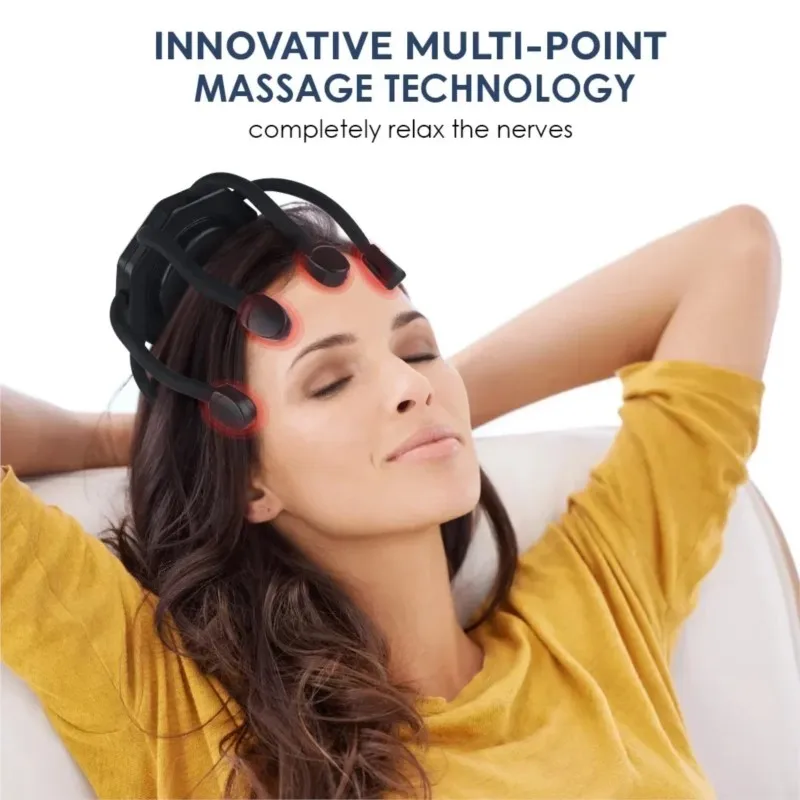 Multifunctional Electric Head Massager - Multi-dimensional Meridian Unblocking, Stress Relief, Head Relaxation Massage Claw