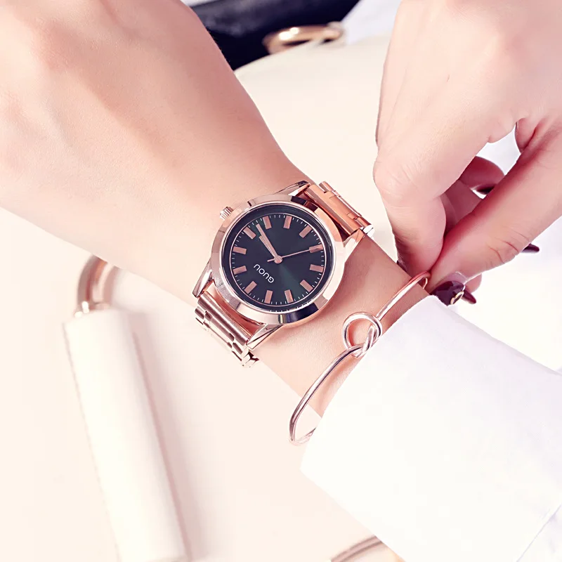 นาฬิกาสายสแตนเลสสตรีอินเทรนด์ใหม่, การเคลื่อนไหวแบบควอตซ์, นาฬิกาลำลองและทันสมัย, นาฬิกาผู้หญิงคุณภาพสูง