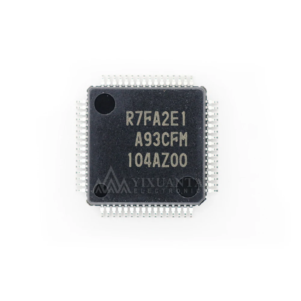 5pcs/Lot  R7FA2E1A93CFM  R7FA2E1A93CFM#AA0  R7FA2E1 A93CFM【IC MCU 32BIT 128KB FLASH 64LFQFP】New and Original