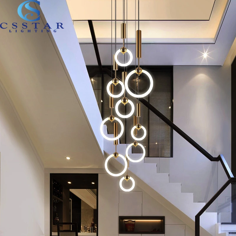 Moderne Nordic Kroonluchter Woonkamer Decor Slaapkamer Led Ring Light Living Restaurant Licht Kroonluchter Verlichting Moderne