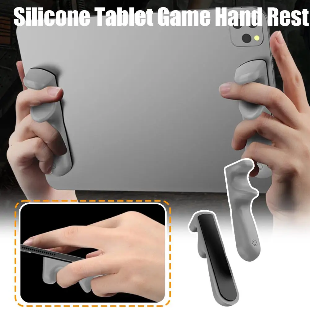 

For IPad Hand Support Game Auxiliary Artifact Six-finger Linkage Silicone Washable E-sports Tablet Handle Grip Chicken Artifact