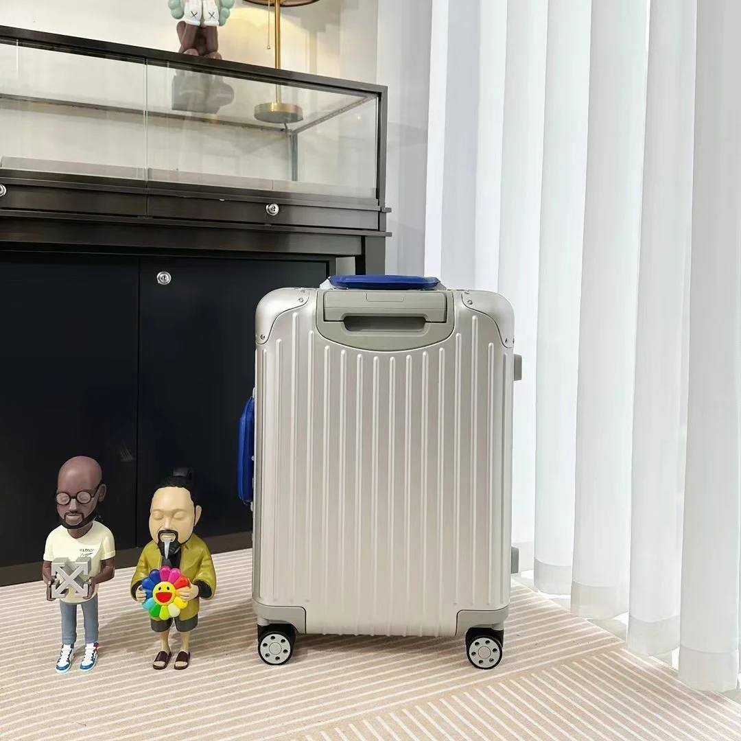 الحد الأدنى فريد المشاهير تتجه الأمتعة الكاملة سبائك الألومنيوم الفاخرة حمل على الحرف الألمانية 21 \ 26 \ 30 بوصة حقيبة أعمال ​