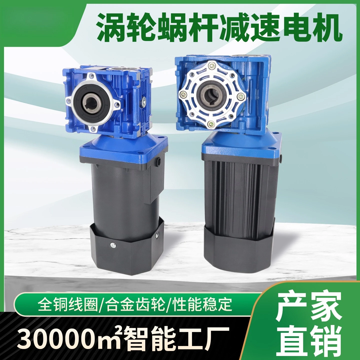 Worm gear motor RV30/40 gearbox can be reversed forward speed motor 60-300W single-phase motor 220V
