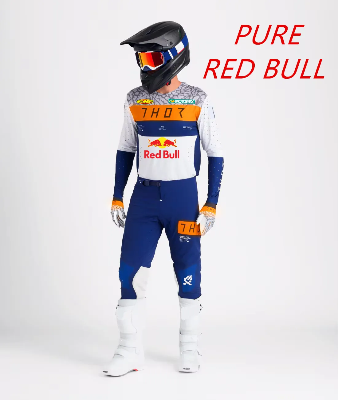 2026 الأبيض الأحمر الثور موتوكروس مجموعة تروس على الطرق الوعرة موتوكروس عدة Mx جيرسي وبانت الترابية دراجة عدة دراجة نارية البدلة المجموعات