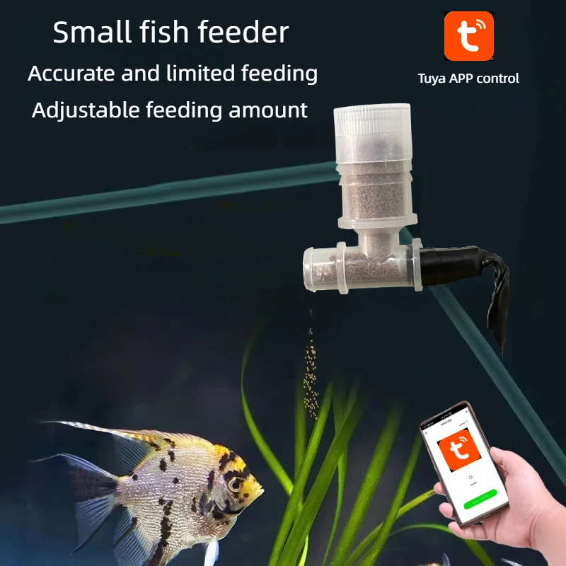 Fish tank feeder Mobile phone remote control Intelligent timing feeder Ornamental fish Turtle food Aquarium automatic feeder