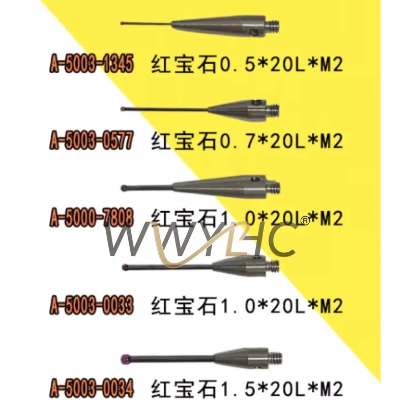 Suitable for A-5003-1345/0577/7808/0033/0034 Coordinate Ruby Tungsten Carbide Stylus