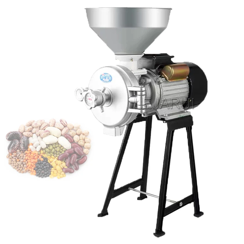 Máquina comercial de mantequilla de maní húmeda y seca, molinillo de grano para refinador de harina de maíz y frijoles