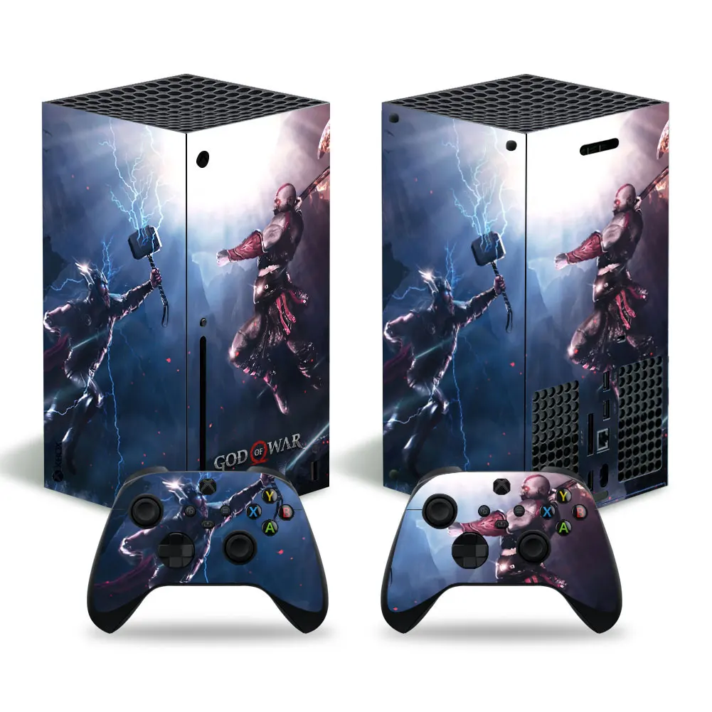 

GOD OF WAR Style Skin Sticker Decal Cover for Xbox Series X Console and 2 Controllers Xbox Series X Skin Sticker Viny