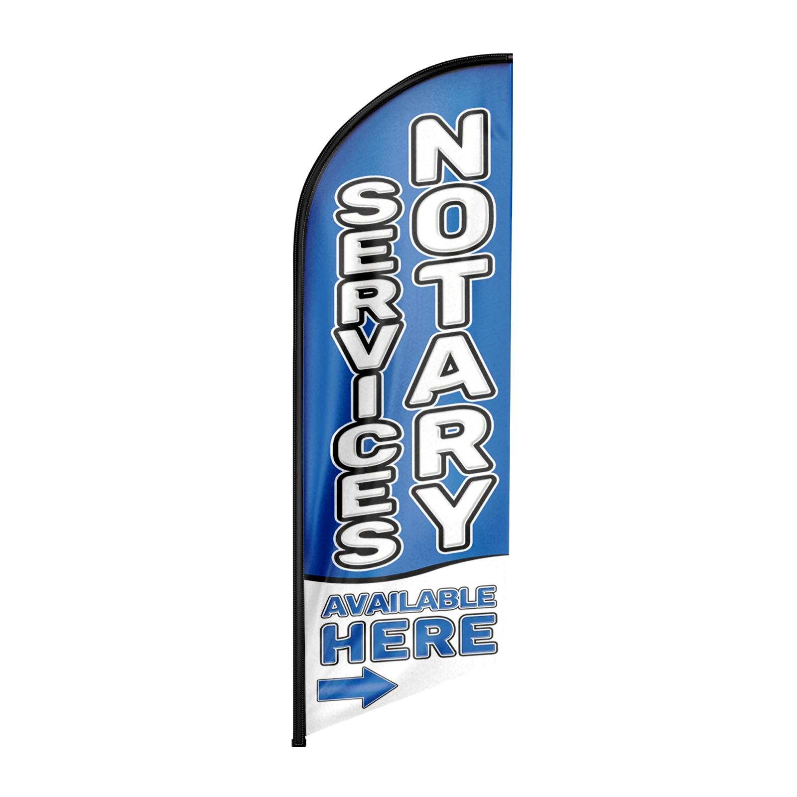 FSFLAG 1PCS 8FT Available Here Feather Flag with Pole Kit and Ground Spike Swooper Banner Decorations(No Pole)