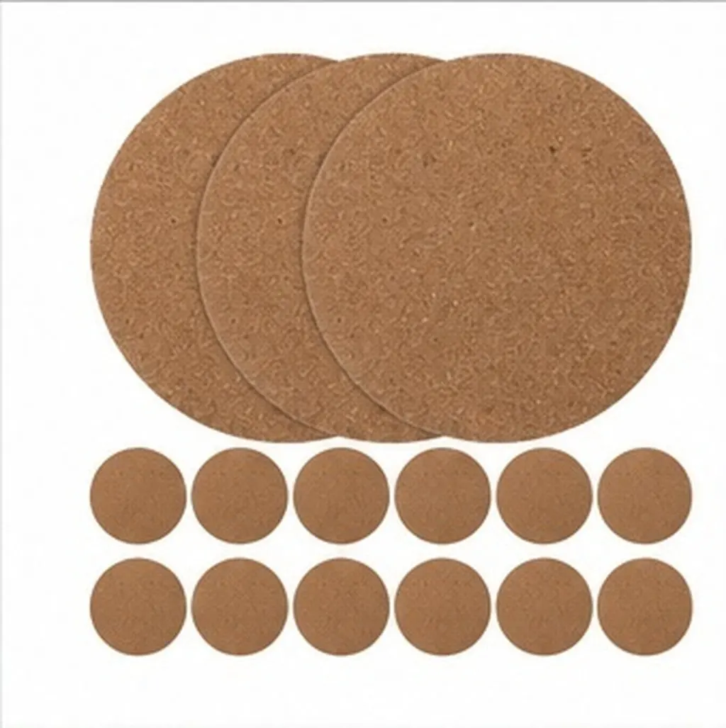 30Pcs Reusable Non-Slip Cork Coasters Blank Unfinished Coaster Blanks for Crafts Gifts Heat-Resistant Cup Mats Table Decor