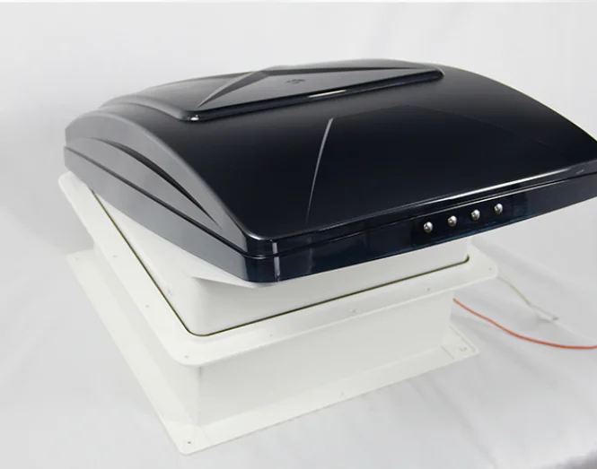 New Maxxair 360*360mm Smoke Gray Cover with LED Light and Remote Control Shower Enclosure