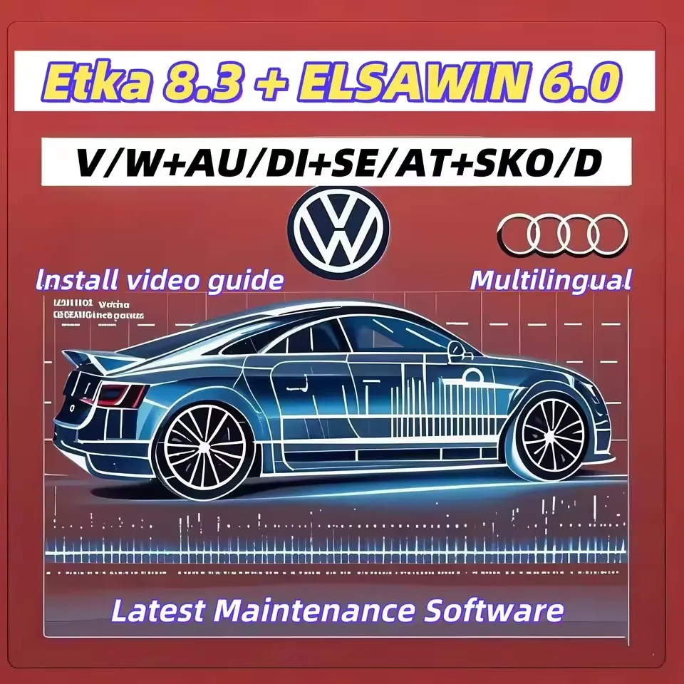 ETKA 8.3 + ELSAWIN 6.0 Latest Vehicle Maintenance Software | Electronic Parts Catalog for