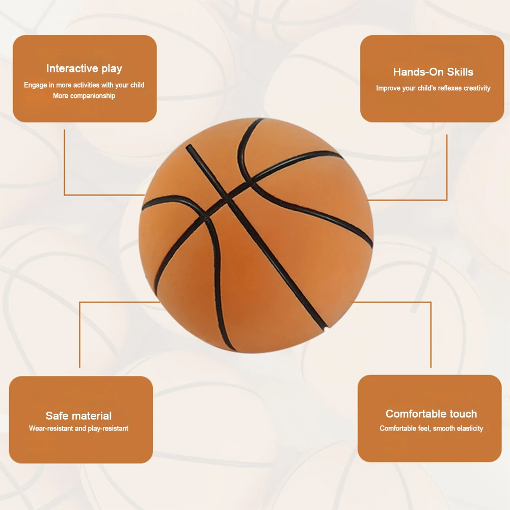 Mini basket-ball en caoutchouc à haute élasticité de 6cm, jouet de sport, balle de décompression souple et rebondissante, jeu Parent-enfant