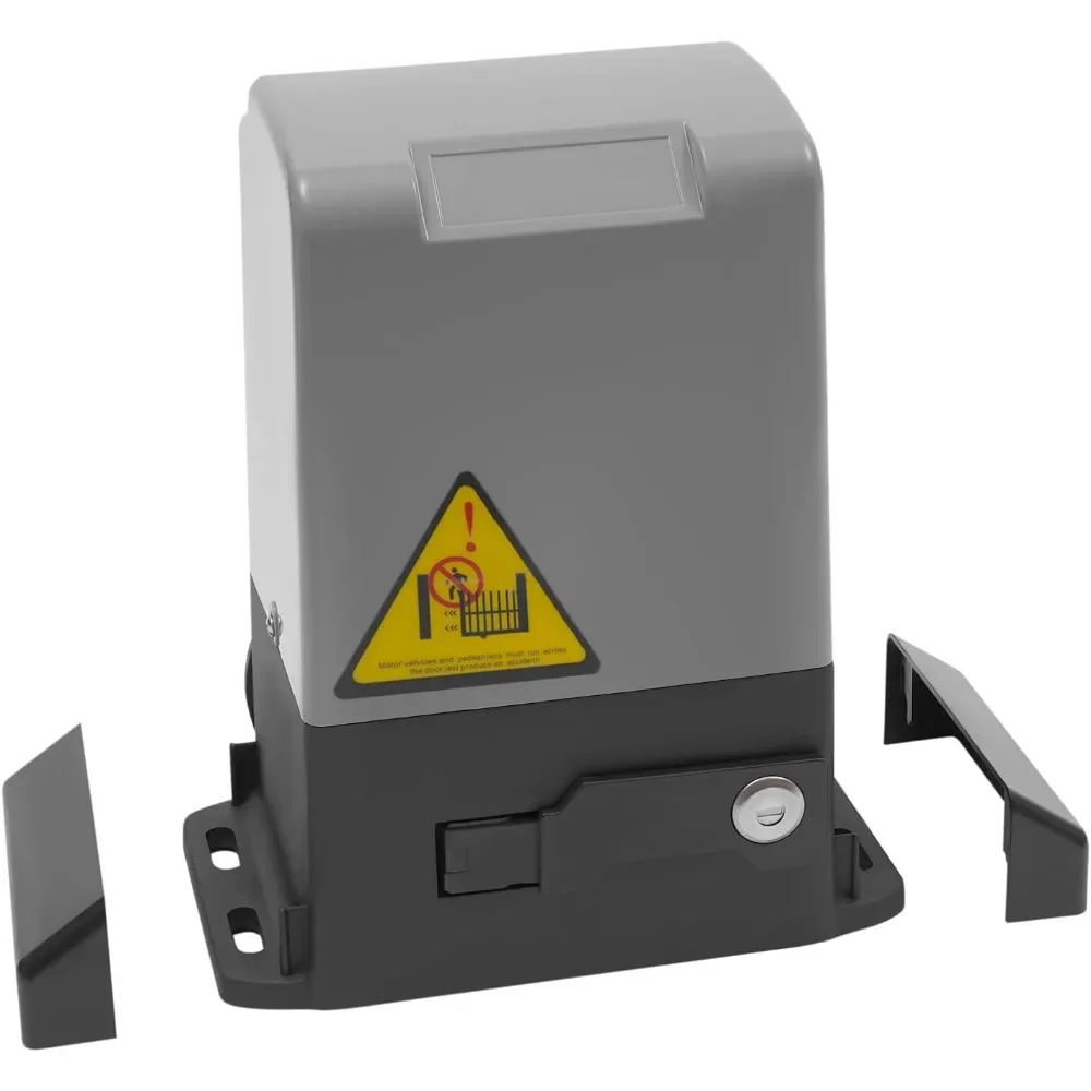 Automatic Sliding Gate Opener with 2 Remote Controls 370W Electric Gate Opener AC Motor Kit Driveway Slide Gate Opener Hardware