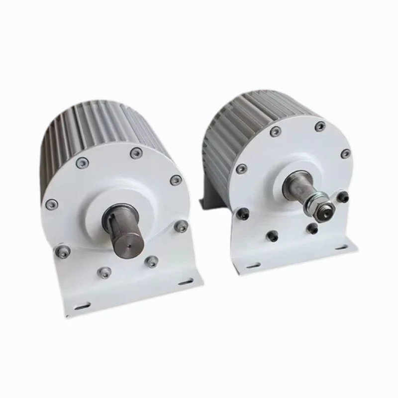 5000W Efficient Electric Generator Low Speed 220V 380V 3 Phase Gearless Permanent Magnet AC Alternators For Wind Water Turbine