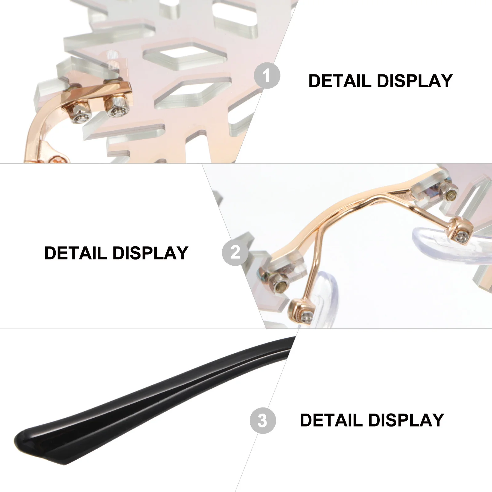 

Exquisite Snowflakes Design Sunglass Funny Photo Prop Party Eyewear Festival Supplies Party Sunglass Festival Photo Props