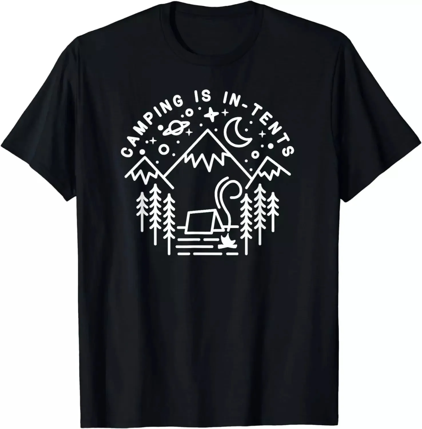 Camping Is in-Tents Funny Hiking Gift Tshirt S-5XL