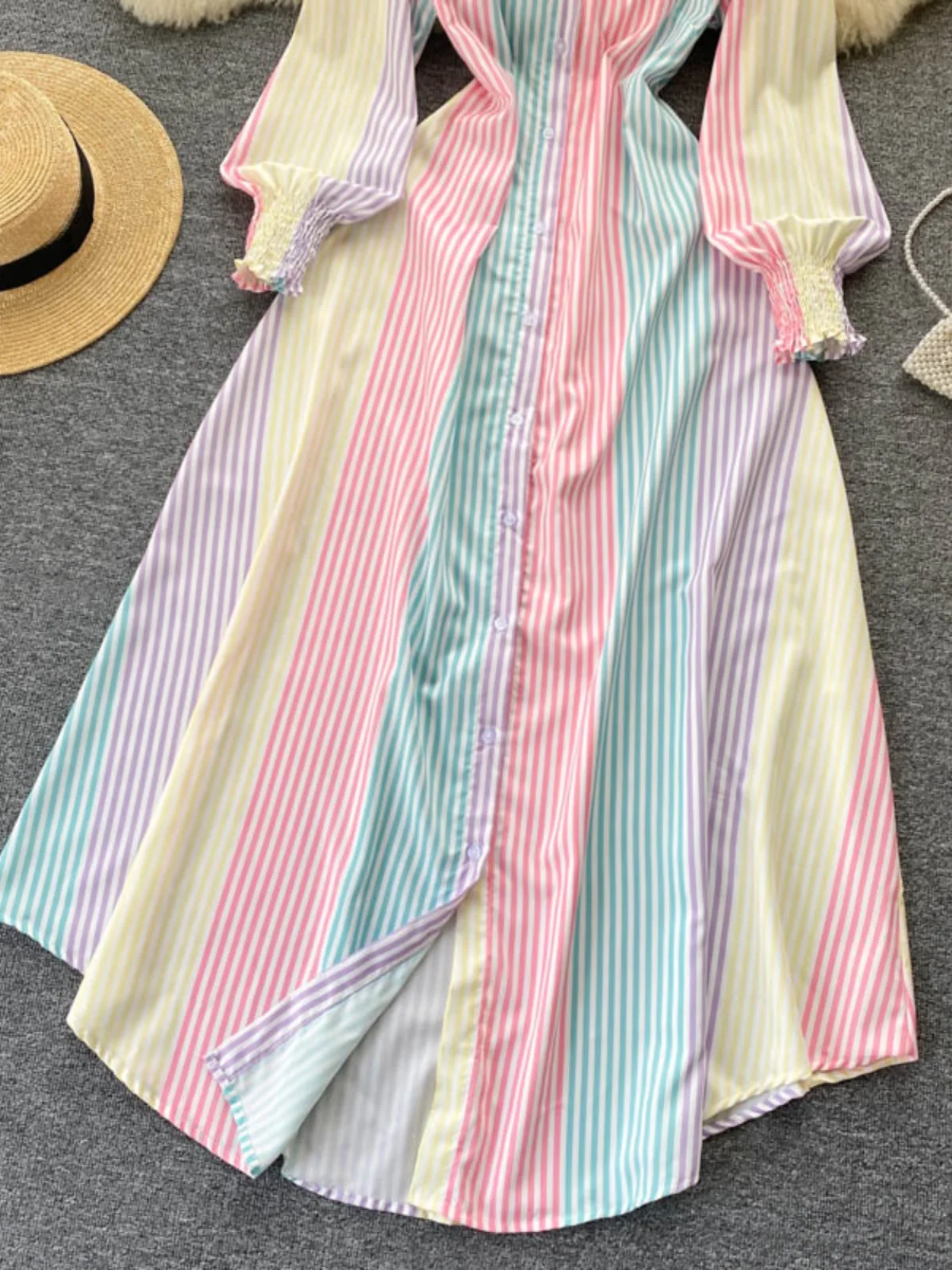 Elegancka, dopasowana sukienka – Korean Style A Line Shirt Dress recenzja i cena