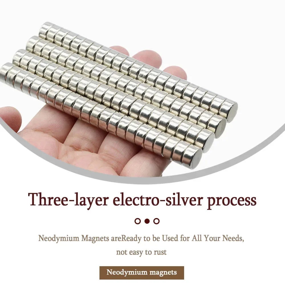 10mmx5mm Round Sheet Magnets N35 Neodymium Rare Earth Micro NdFeB Super Strong circle Powerful Magnet 10x5