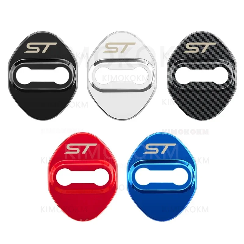 For Ford ST LINE stline Focus 2 3 MK2 MK3 MK1 Fusion Everest 4pcs For ST STLine Door Lock cover Protect Buckle Cover Stickers