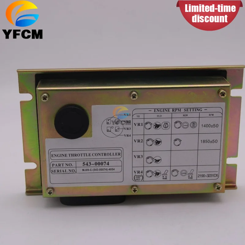 

Throttle Control Driver PCB 543-00074 for Doosan Daewoo Excavator DH150 220 225 370-7 S220-V S225LC-V S340-7