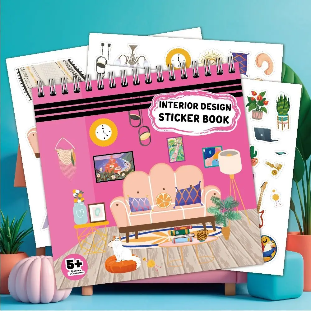 DIY Princess Dress Up Sticker Book Handmade Clothes Decor Girls Cutting Sticker Kit Educational Cartoon Makeup Coloring Book