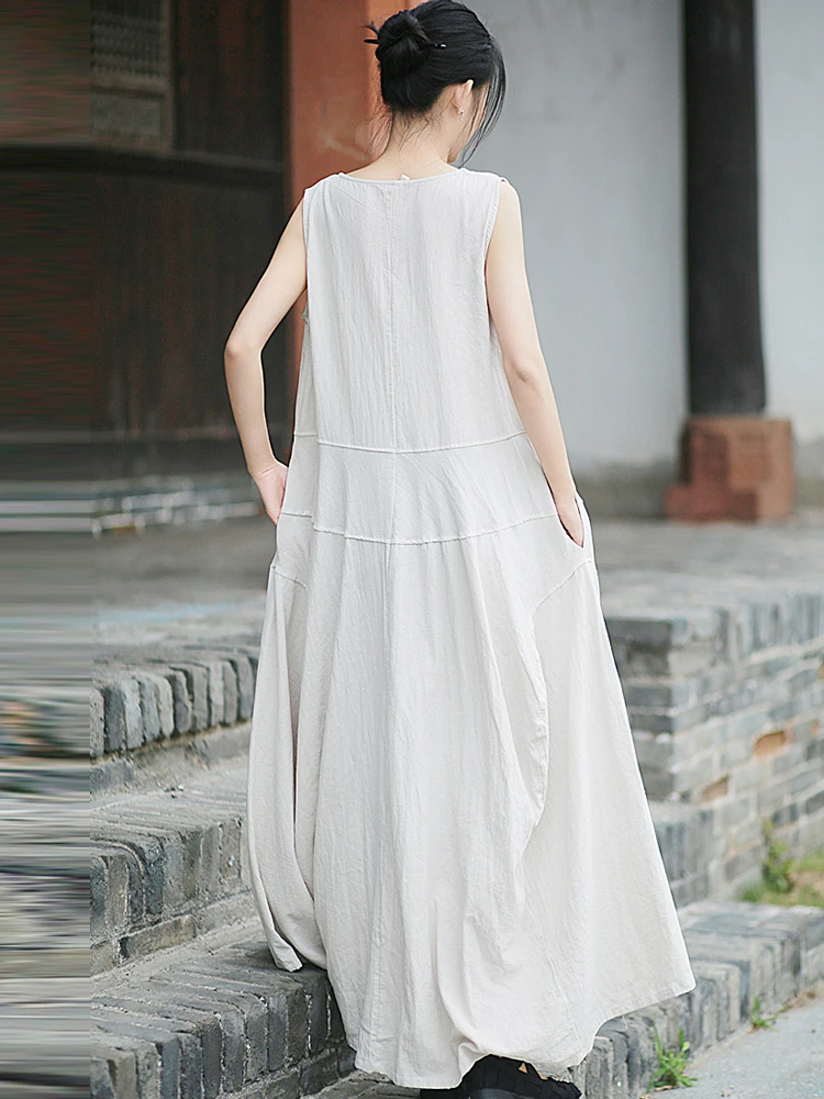 cotton a line dress Serene Stunner 100% Cotton Blue Stripe Midi Dress main image 1