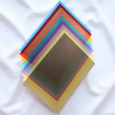 

9Pcs Color Filters Gel Set for Flash Strobe Light Dj Party Stage Art Projects Scrapbooks Color Filters Gel Filter Sheets